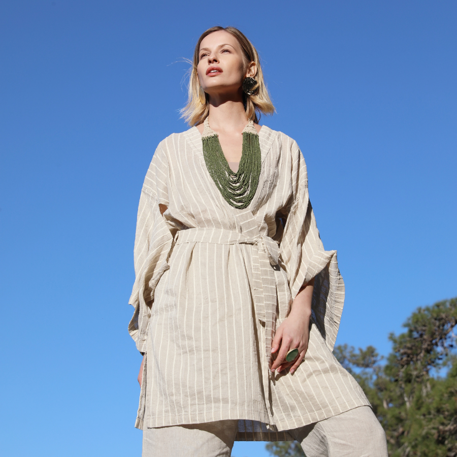 Japon Keten Kimono
