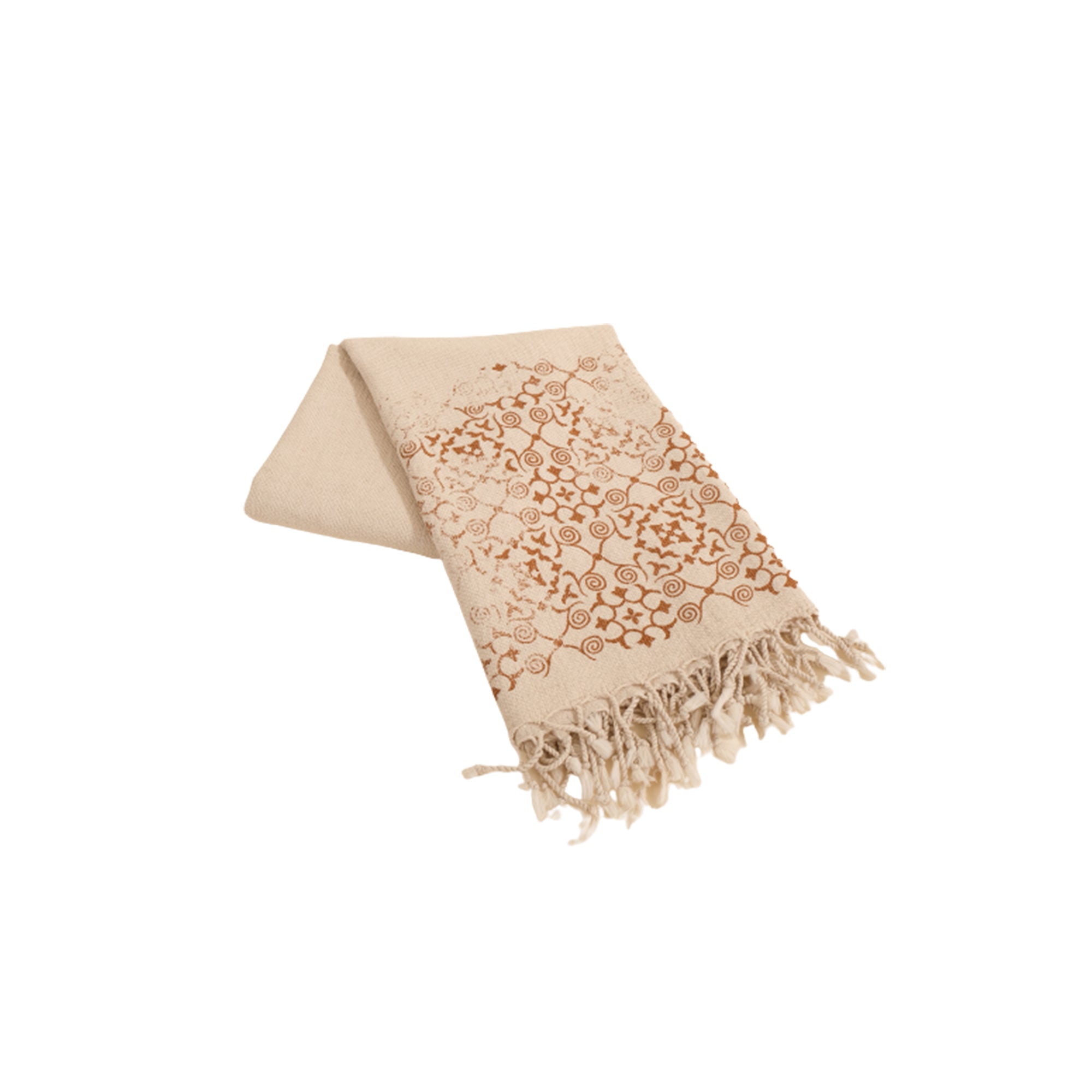 Tripolis Washed Block Printed Linen Turkish Towel
