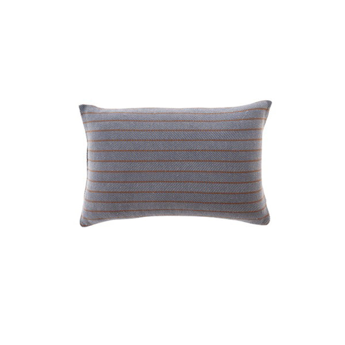 Kayra Herringbone Patterned Linen Cushion